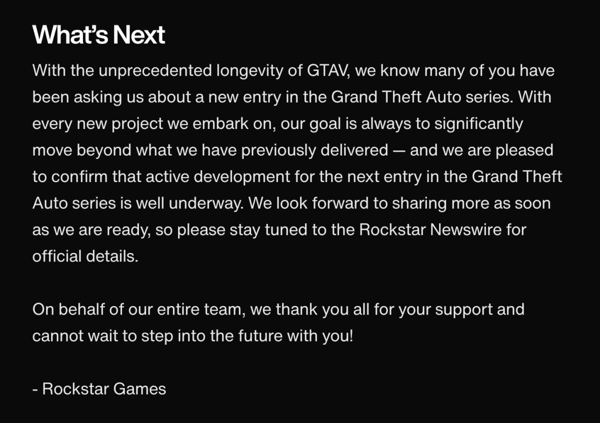 R星首次官方确认:GTA新作“正在顺利推进开发” - 1